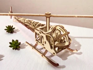 Puzzle 3D Hélicoptère en Bois