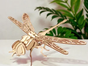 Puzzle 3D Libellule en Bois
