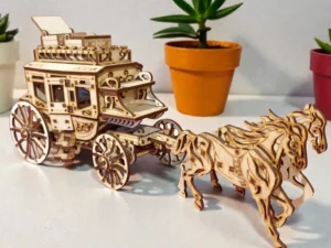 Puzzle 3D Carrosse en bois