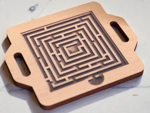 Labyrinthe à Bille Carré en Bois Artisanal