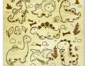 Puzzle Dinosaures en Bois Artisanal