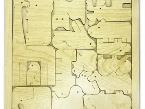 Puzzle Animaux en Bois Artisanal